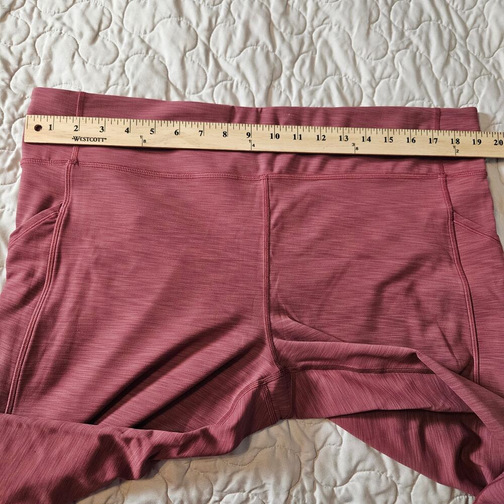 LIke New Lululemon Invigorate HR Leggings Heather Mulled Wine Sz 20 - Picture 8 of 12